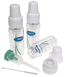 Dr. Brown's 4 oz Natural Flow Baby Bottle, 3 Pack