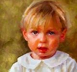 Custom Order #4R-RDJ, Oil on Canvas, Custom Painting of The Person You Love, For 1 Person of Customer's Choice, Style: Expressionism, with Signature Text 