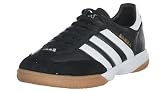 adidas Men's Samba Millenium Soccer Shoe,Black/Running White/Gold, 13 M
