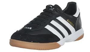 adidas Men's Samba Millenium Soccer Shoe,Black/Running White/Gold, 7.5 M