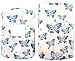 Blue Butterflies on White - Motorola RAZR V3 V3c V3m Hard Case - Protective Faceplate Cover