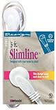 SlimLine 2235 Flat Plug Extension Cord, 2-Wire, White, 3-Foot