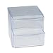 Rubbermaid 29882 Spacemaker plastic drawer cube supplies organizer, 2-drawer, clear