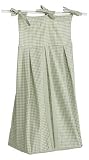 Tadpoles Gingham Diaper Stacker - Sage
