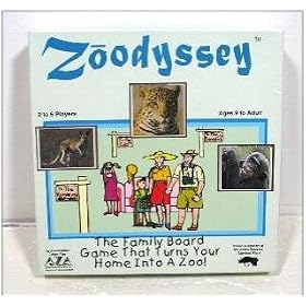 Zoodyssey; the Family Board Game That Turns Your Home Into a Zoo! by