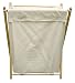 Decorative Living Folding Canvas 2-Section Laundry Sorter