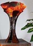 Egyptian Frond Accent Lamp (Zinnia), Garnet