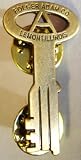 Folger Adam Co Prison Jail Cell Replica Key Lapel Pin