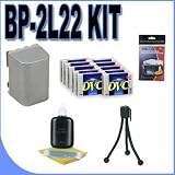 BP-2L22 Long Life Lithium Ion Replacement Battery BigVALUEInc MiniDV Accessory Saver Bundle for Canon ZR and Elura Series Camcorders