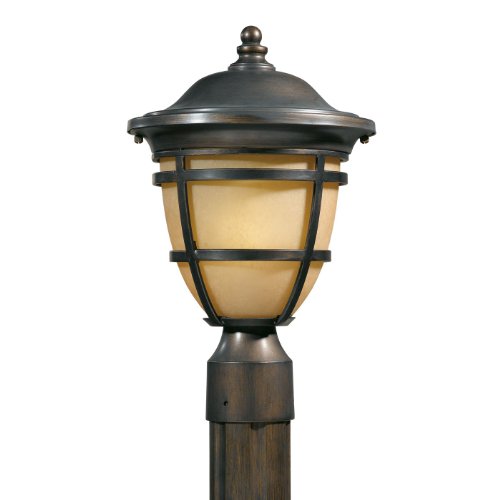 Triarch 78195-14 Head Post Mount Light, Oil Rubbed Bronze