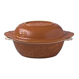 Pfaltzgraff Weir in Your Kitchen 2-Quart Oval Casserole with Lid, Ginger