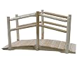 4' Unstained White Cedar Double Rail Bridge