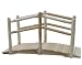 4' Unstained White Cedar Double Rail Bridge