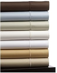 Pinzon 500-Thread-Count Egyptian Cotton Sateen Standard Pillowcase, Set of 2, Cream