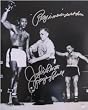Jake Lamotta Signed 16X20 Photo - Lamotta Vs Robinson 6 "Ray I Never Went Down"