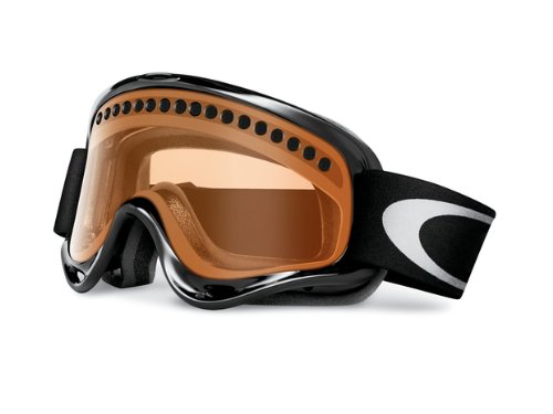 Oakley Unisex-Adult O Frame Snow Goggle(Jet Black,Persimmon) On Sale