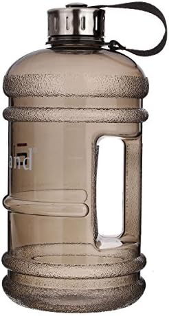 TOIO BPA Half Gallon Water Bottle, Drinking Container Jug - 2.2 Liter Resin Bottle for Outdoor Sport Leisure fitness (Black)