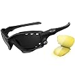 Oakley Jawbone Men's Sport Racewear Sunglasses - Matte Black/Black Iridium Vented/Yellow