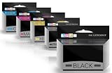 COMBO PACK - Compatible T2636 + T2621 Ink Cartridges for Epson Printers Expression Premium XP600, XP605, XP700, XP800 - T2621-T2634 ONE SET OF FIVE