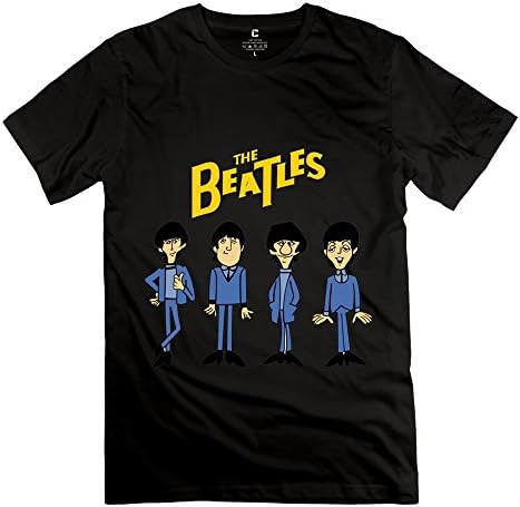 MINGRUI Men's Cute Beatles T-shirt M Black