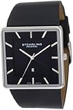 IMAGE OF Stuhrling Original Men's 342.33151 Classic Saratoga Swiss Quartz Ultra Slim Date Black Watch