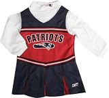 New England Patriots Girls 7-16 Long Sleeve Cheerleader Jumper
