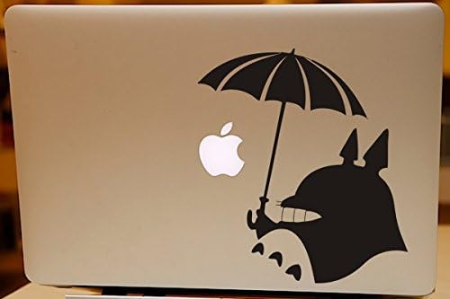 Totoro Holding Umbrella Macbook Decal for Air Pro 13" 15" 17" Totoro Theme Laptop Decal Auto Car Window Wall Decal Sticker