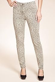 Animal Print 5 Pockets Stretch Denim Jeggings