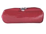 For Your Nymphomation Foot Long Adult Toy Case, Red Faux Leather, Black