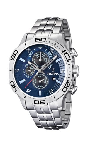 Festina Chronograph Herren-Armbanduhr Blau F16565/2 Preisvergleich