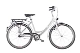 ATALA Damen Cityrad Easyway, white-silver, Rahmenhöhe: 47 cm, Reifengröße: 26 Zoll (66 cm)