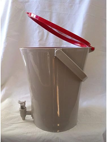 Urban Composter City 0.23 Cu. Ft. Compost Bucket, Red