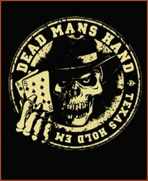 T-SHIRT - Dead Mans Hand / Poker Texas Hold'em Größe L