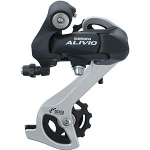 Shimano RD-M410 Alivio SGS Rear Derailleur (7/8-Speed, Long Cage, Black)