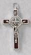 Saint Benedict Crucifix in Silver Corpus - 3'' in Height - MADE IN ITALY
