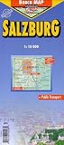 Salzburg Laminated Street Map by Borch (English, Spanish, French, Italian and German Edition)