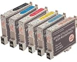 Epson Compatible 6-pack T048 (Bk/C/M/Y/LC/LM) for Epson Stylus Photo RX620, RX600, RX500, R300, R300M, R200