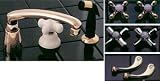 Brass and Porcelain Chigago Kitchen Faucet with Spray - Plain Cross Handles - Polished Brass