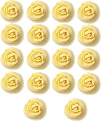 Yellow Roses Cake Decorations - Rose Edible Sugar Roses - YELLOW by Lucks