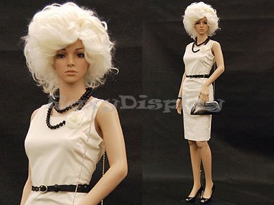 (PS-G3+1 free wig) ROXY DISPLAYÂ® Plastic Female Mannequin Flesh Tone + Base