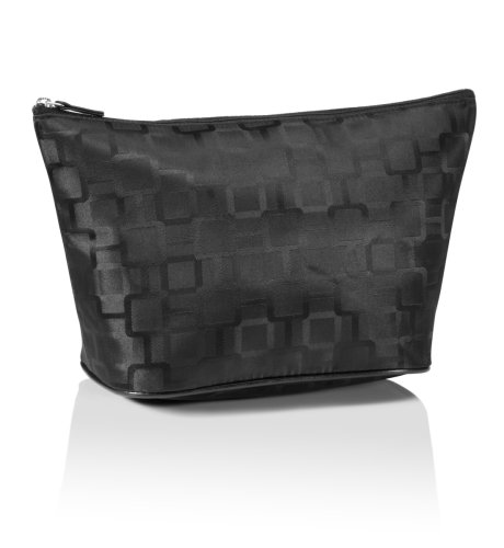 Black Jacquard Cosmetic Bag