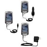 Deluxe Kit for the Mio Technology C710 includes a USB cable with Car and Wall Charger - Gomadic Brand w/ TipExchange Technology
