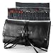 24tlg Make up Pinselset Kosmetik Pinsel Brush Set m schwarz Leder Etui