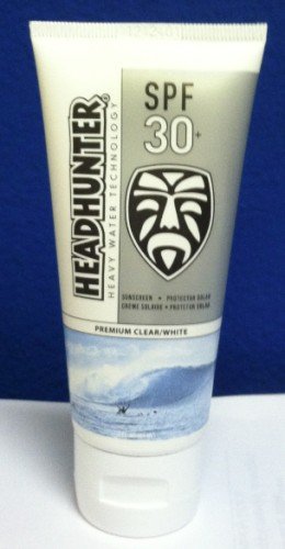 Headhunter 30+ SPF Clear/White Sunscreen 3oz/89ml