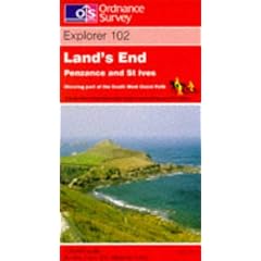 Land's End, Penzance and St.Ives (Explorer Maps)