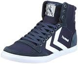 hummel SLIMMER STADIL HIGH CANVAS 63-111, Unisex - Erwachsene Sneaker, Blau (DRESS BLUE/WHITE 7648), EU 43