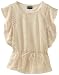 Paperdoll Girls 7-16 Solid Crochet Angel Wing Top with Cami