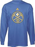 Denver Nuggets adidas Youth Primary Logo Long Sleeve T-Shirt