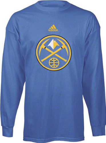 Denver Nuggets adidas Youth Primary Logo Long Sleeve T-Shirt