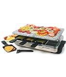 Swissmar KF-77081 8-Person Stelvio Raclette Party Grill w/ Granite Stone